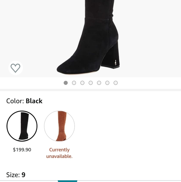 Brand new Black Sam Edelman suede boots - Picture 5 of 5
